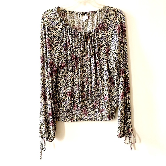 Lucky Brand Tops - Lucky Brand Women’s Floral Peasant Blouse - NWT